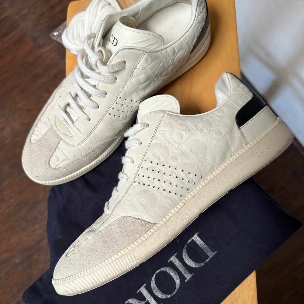 Dior B01 Oblique Emboss Sneakers Authentic size 9.5 Men’s Excellent Condition - Picture 3 of 6